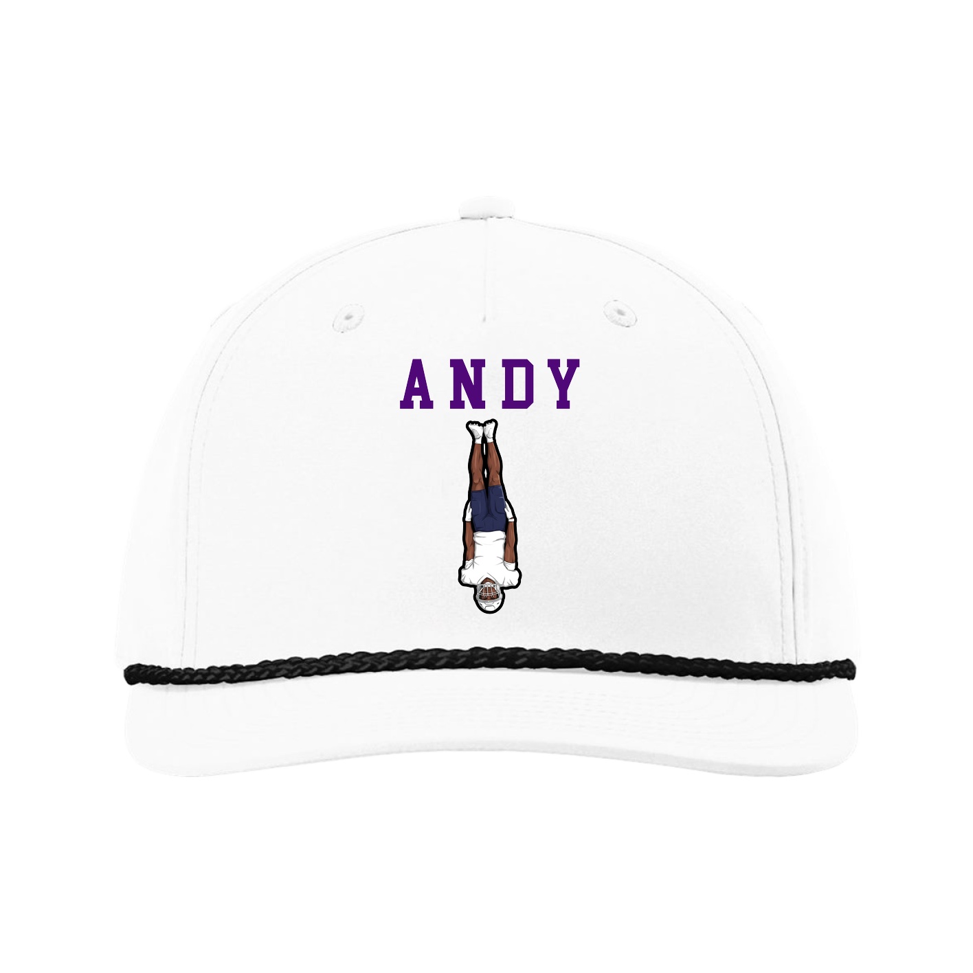 Five-Panel Classic Rope Cap — Shirsey in White