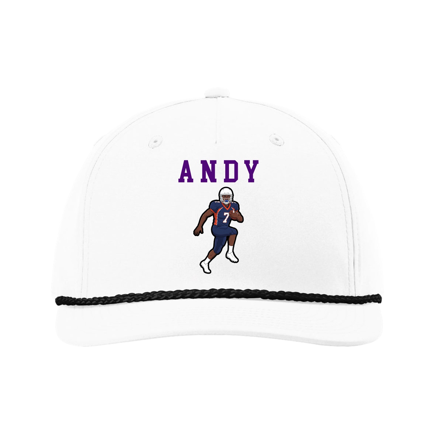 Five-Panel Classic Rope Cap — Shirsey in White