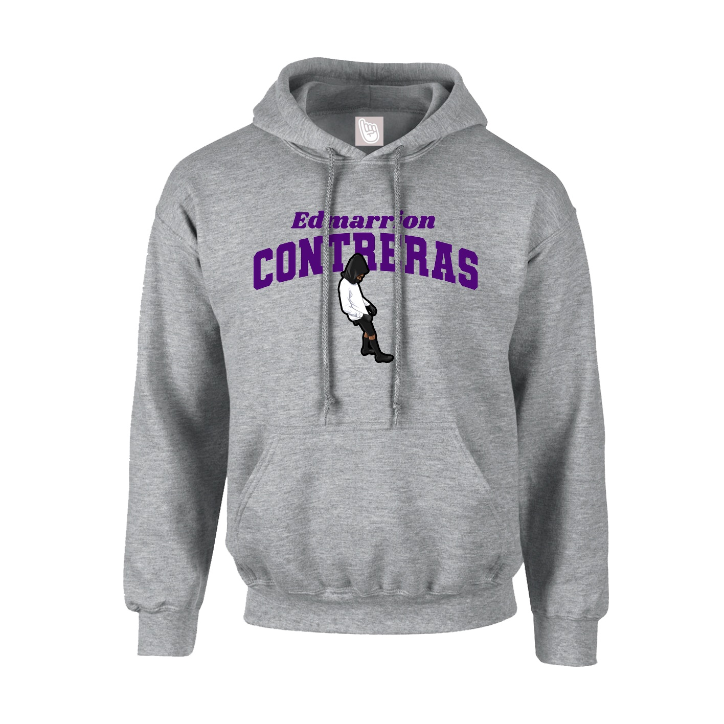 Youth Hoodie — Signature Arch in Grey