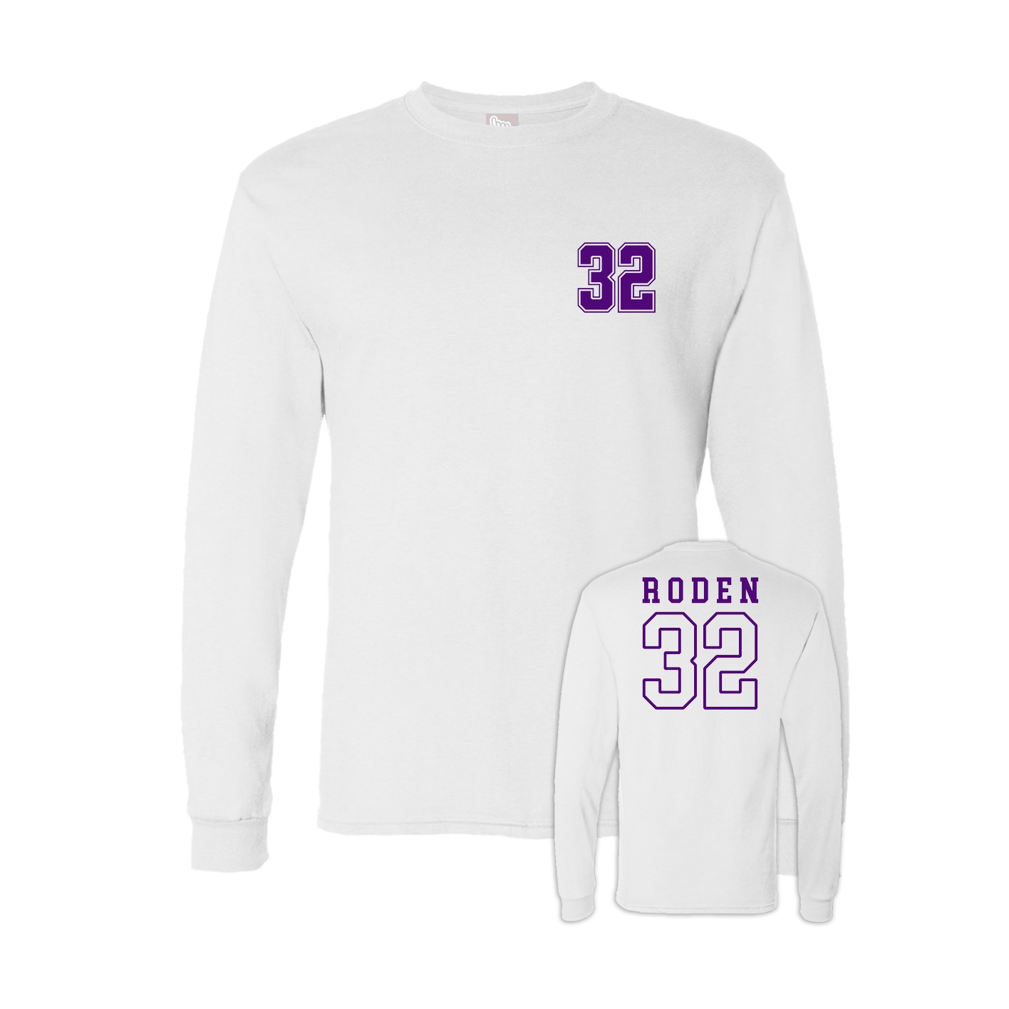Long Sleeve Tee — Chest Back in White
