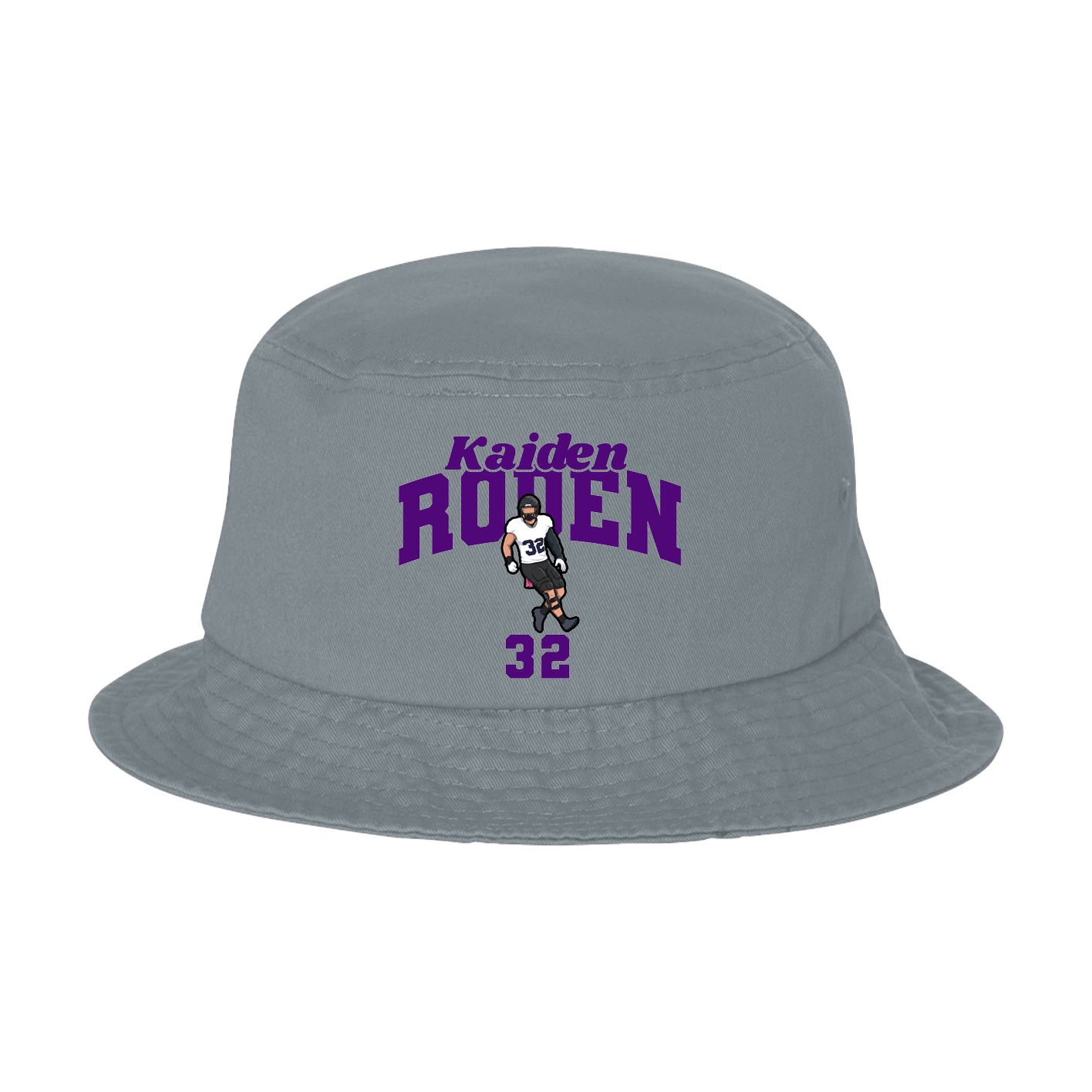 Bucket Cap — Signature Arch in Grey