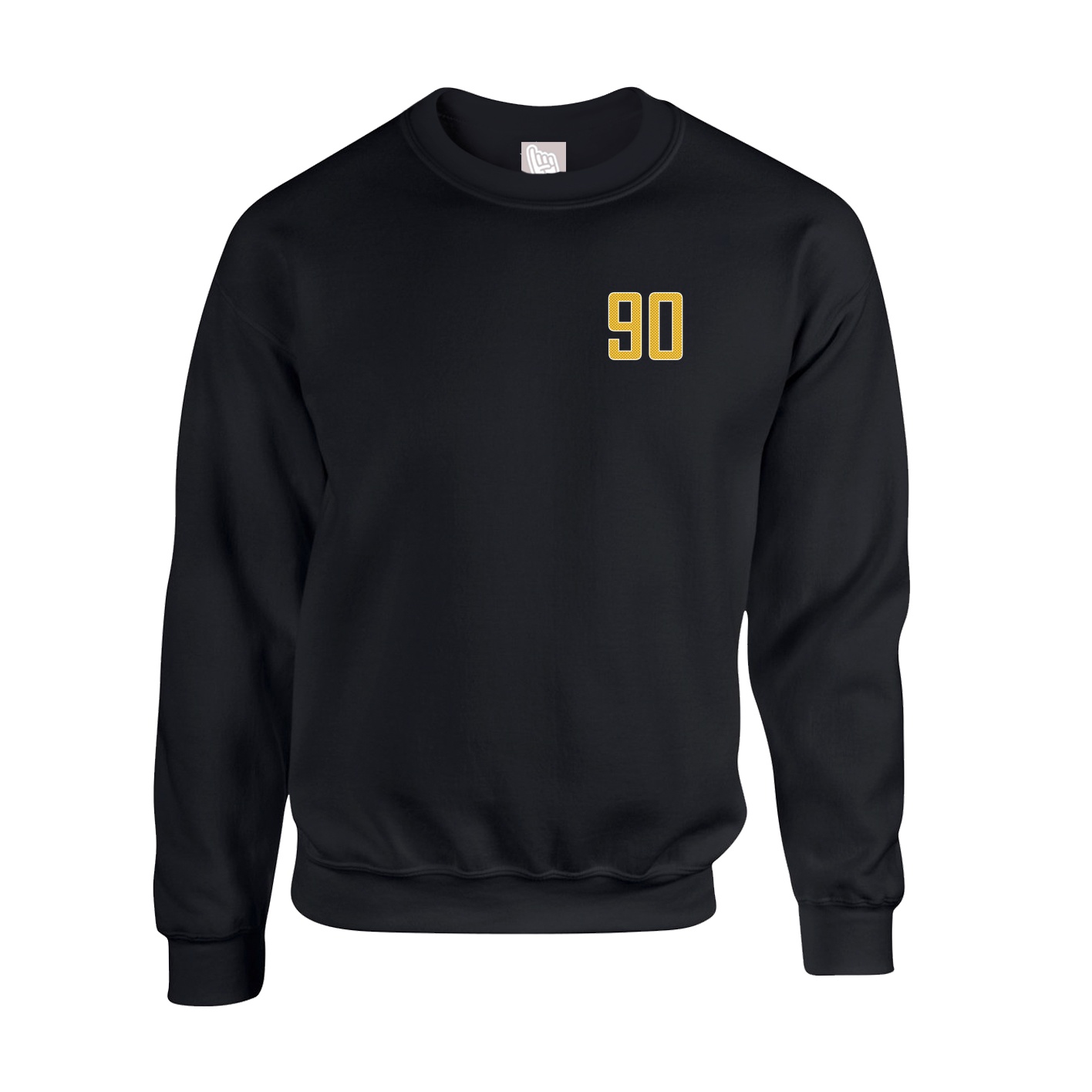 Fleece Crew — Front Shirsy in Black