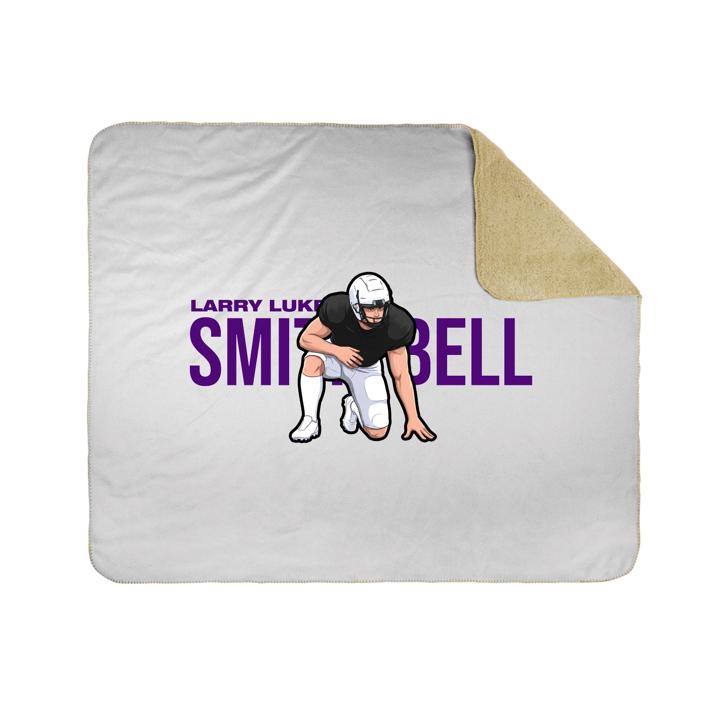 Throw Blanket — Player Name in White