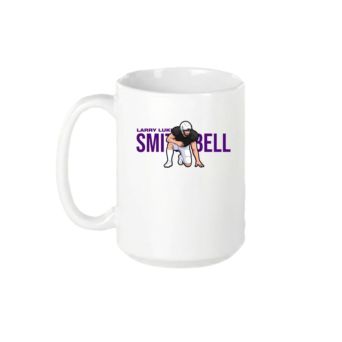 15oz Coffee Mug — Player Name in White