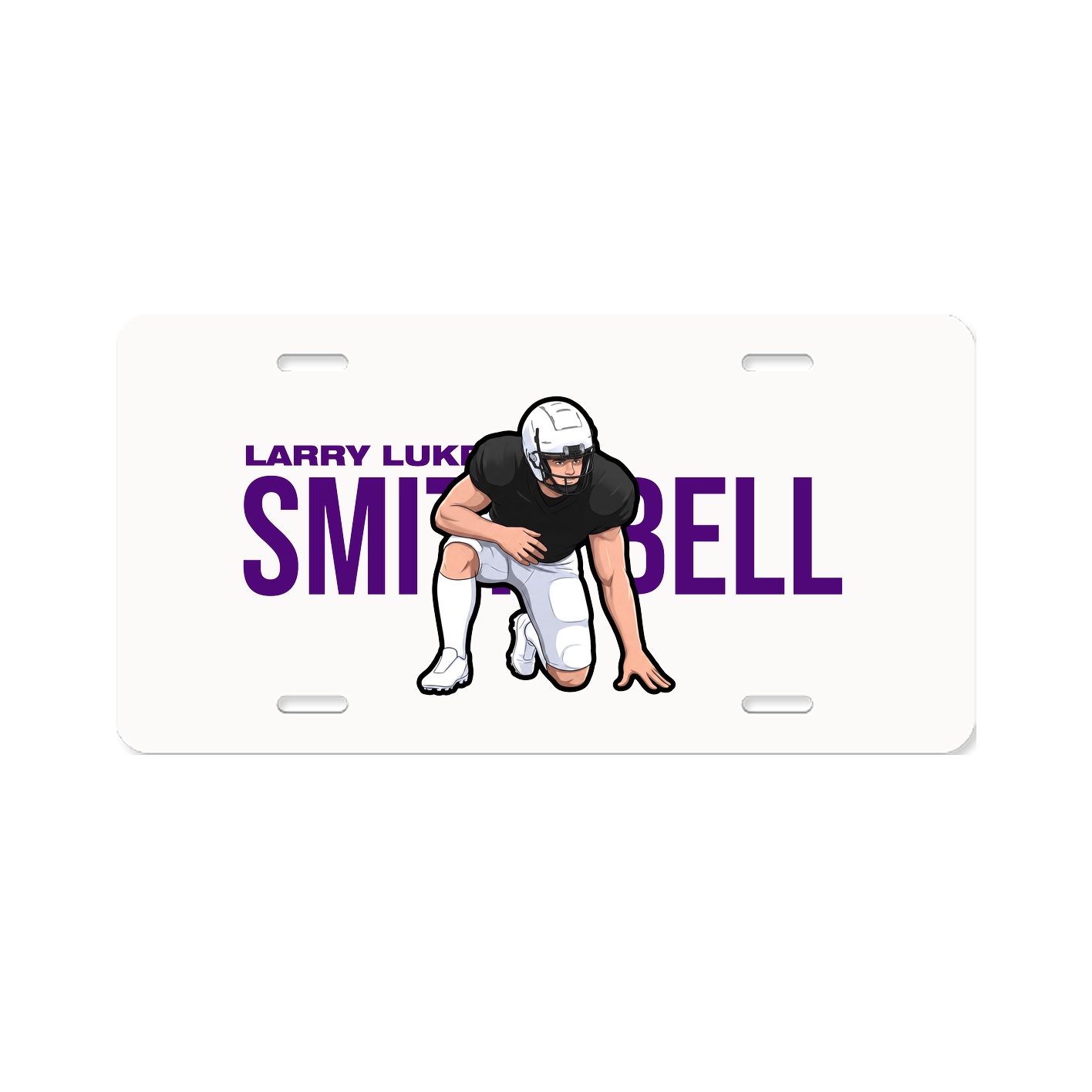 License Plate — Player Name in Classic