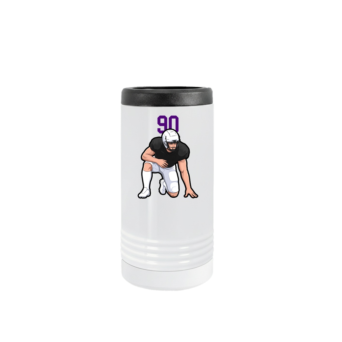 Slim Beverage Holder — Number Top in White