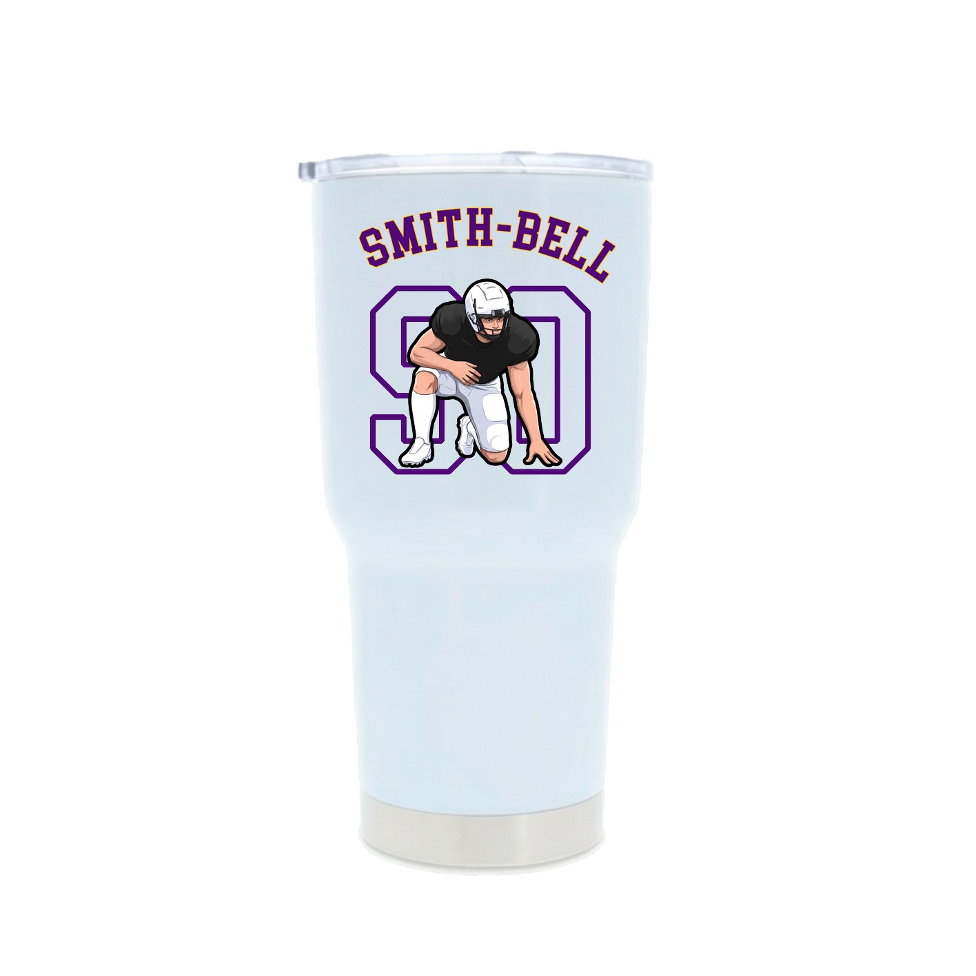 30oz Stainless Steel Tumbler — Shirsey Arch in White