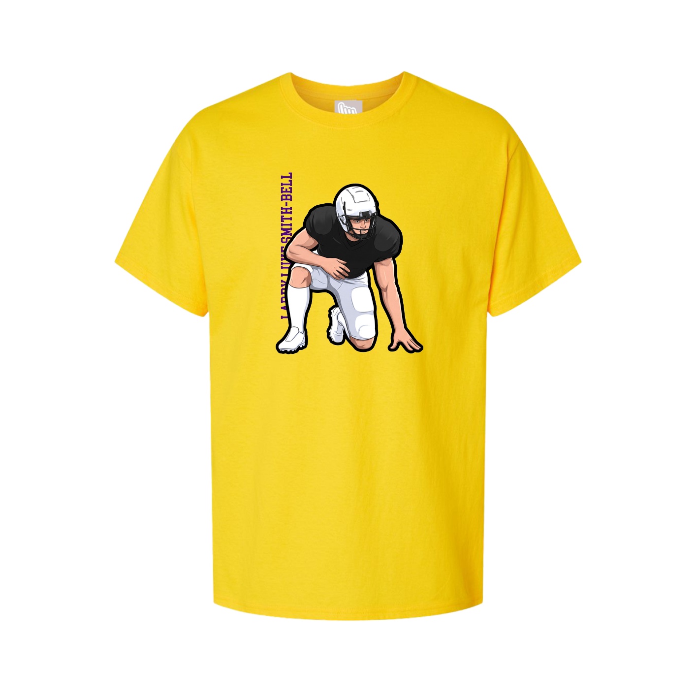 Tee — Name Vertical in Gold