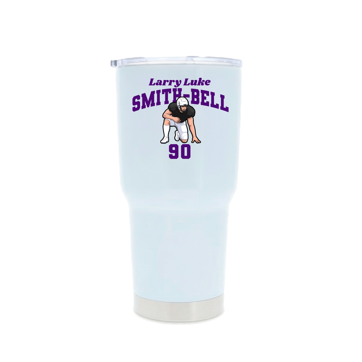 30oz Stainless Steel Tumbler — Signature Arch in White