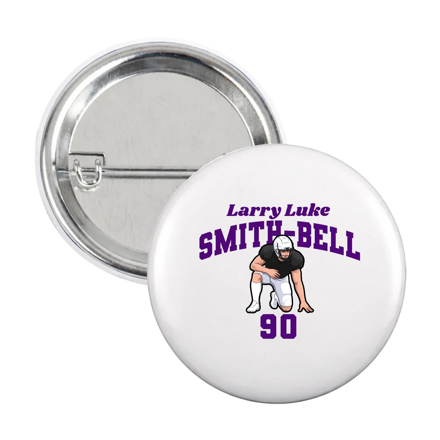 Game Day Button — Signature Arch in White