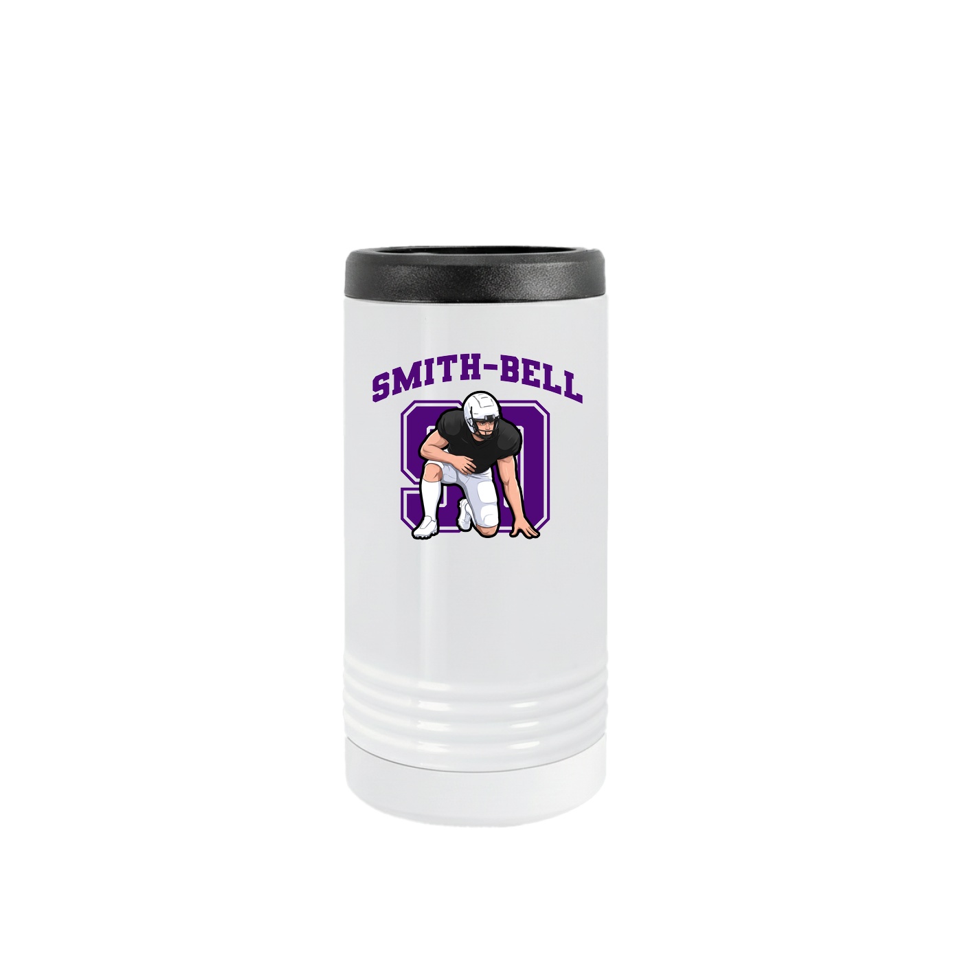 Slim Beverage Holder — Number in White