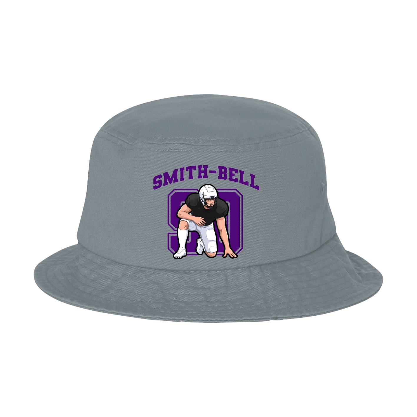 Bucket Cap — Number in Grey
