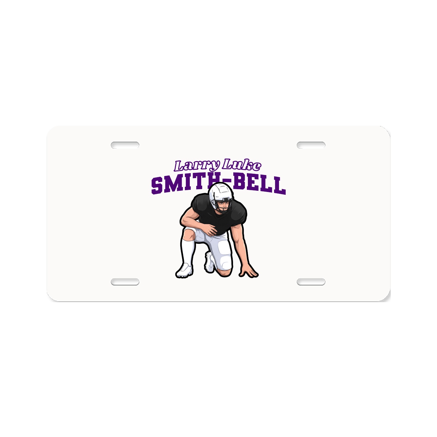 License Plate — Name Arch in Classic