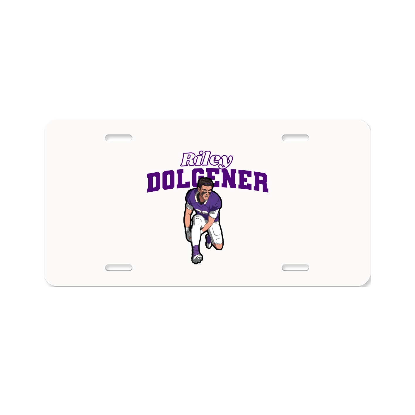 License Plate — Name Arch in Classic