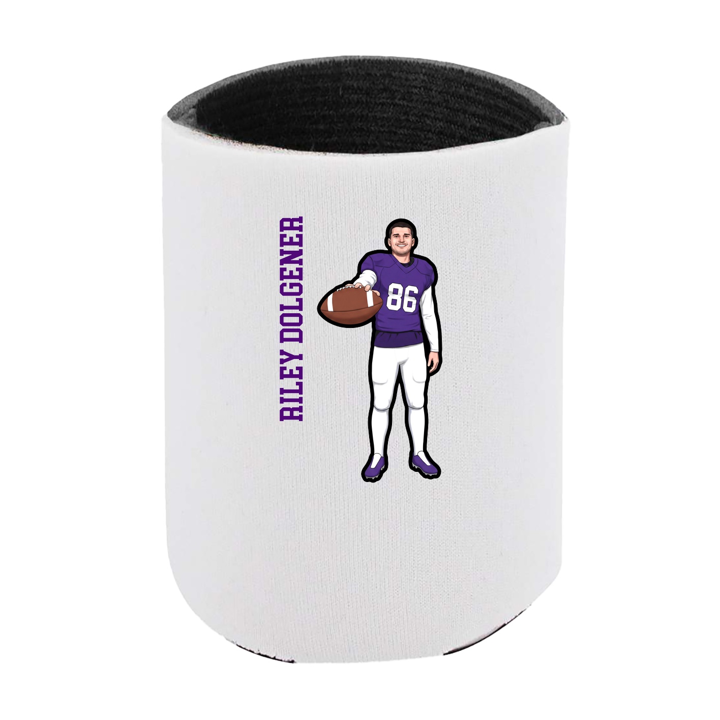 Can Holder — Name Vertical in White