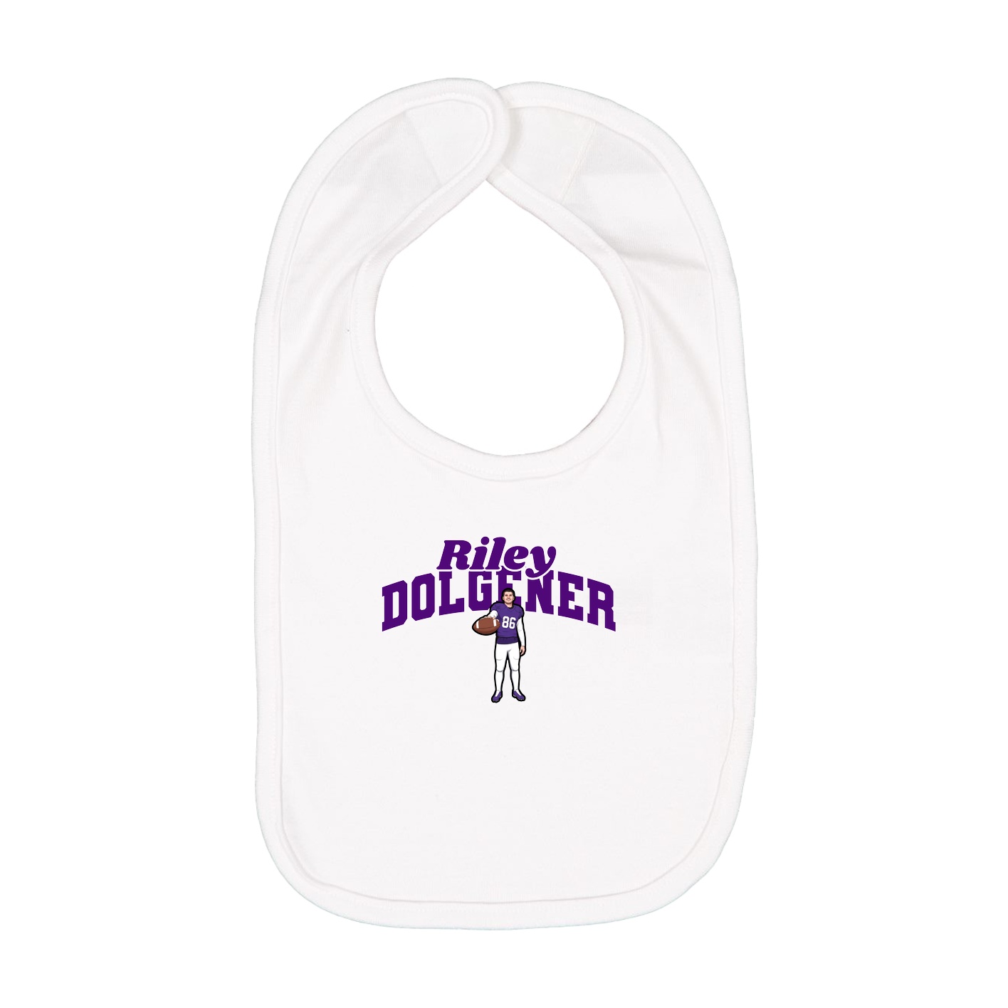 Infant Bib — Signature Arch in White