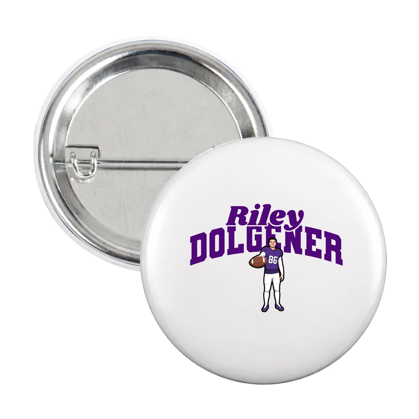 Game Day Button — Signature Arch in White