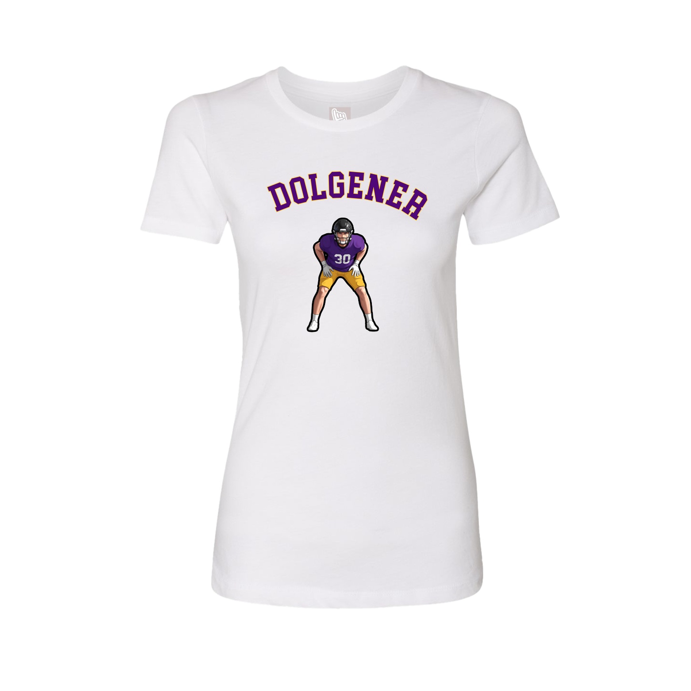 Fitted Women's Tee — Shirsey Arch in White