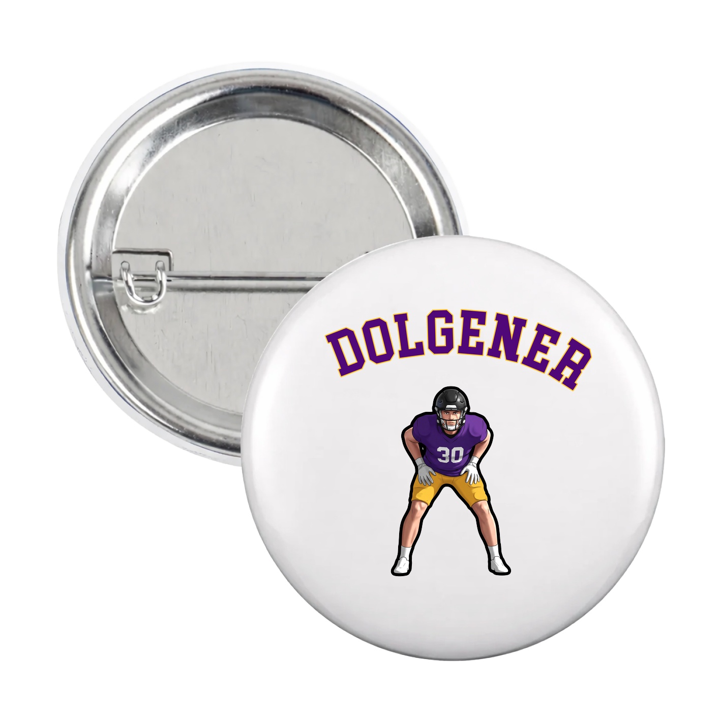 Game Day Button — Shirsey Arch in White
