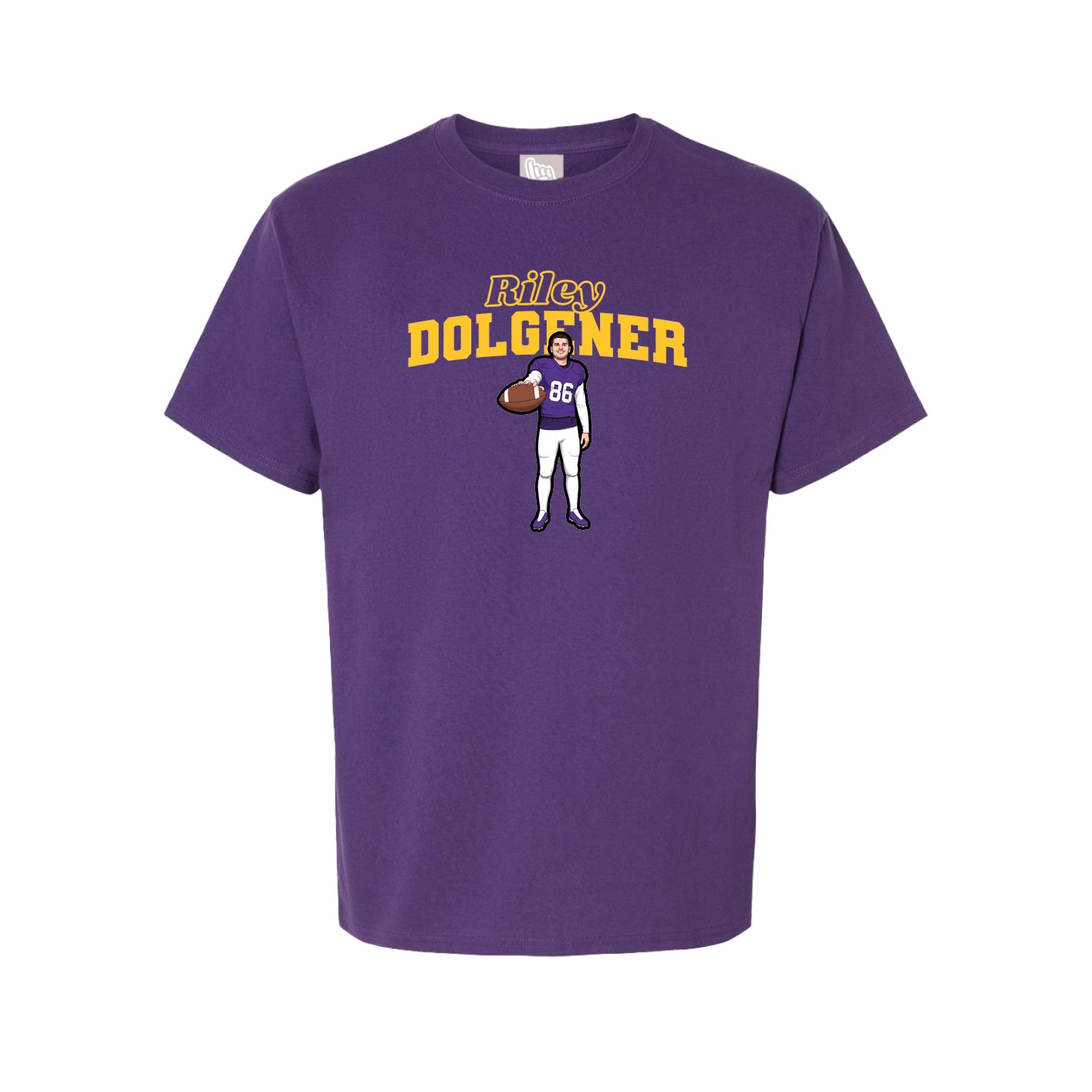 Youth Tee — Name Arch in Purple