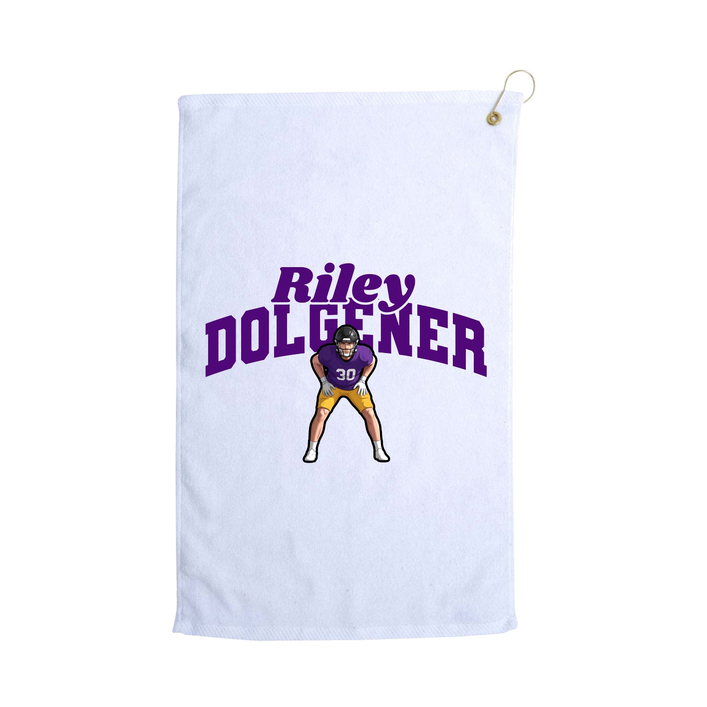 Golf Towel — Signature Arch in White