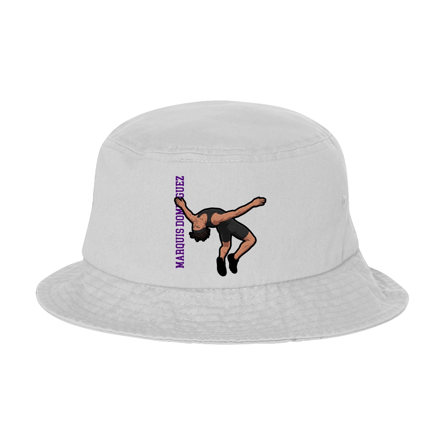 Bucket Cap — Name Vertical in White