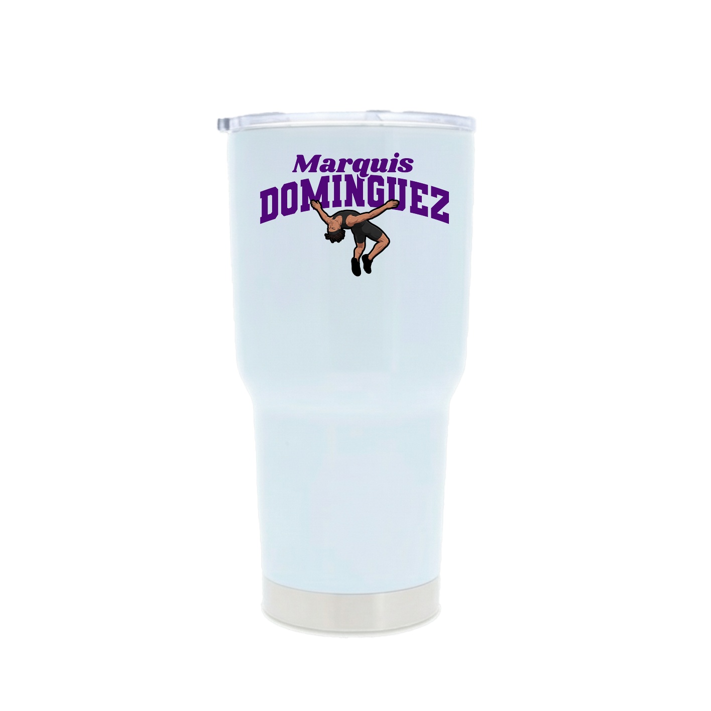 30oz Stainless Steel Tumbler — Signature Arch in White