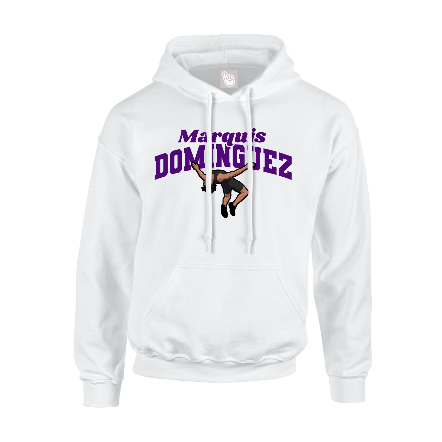 Hoodie — Signature Arch in White