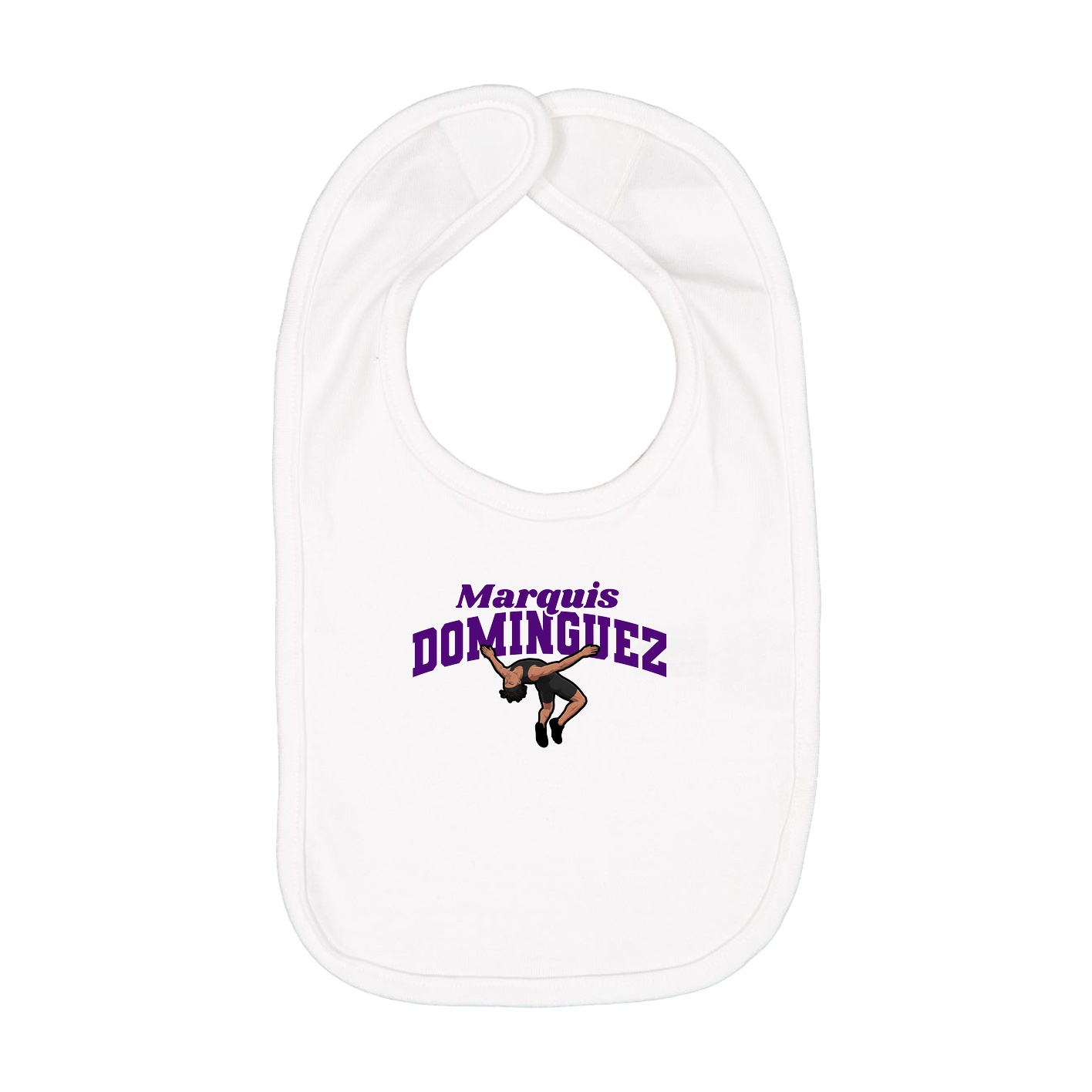 Infant Bib — Signature Arch in White