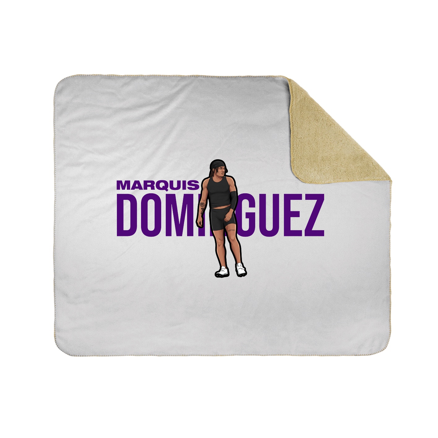 Throw Blanket — Player Name in White