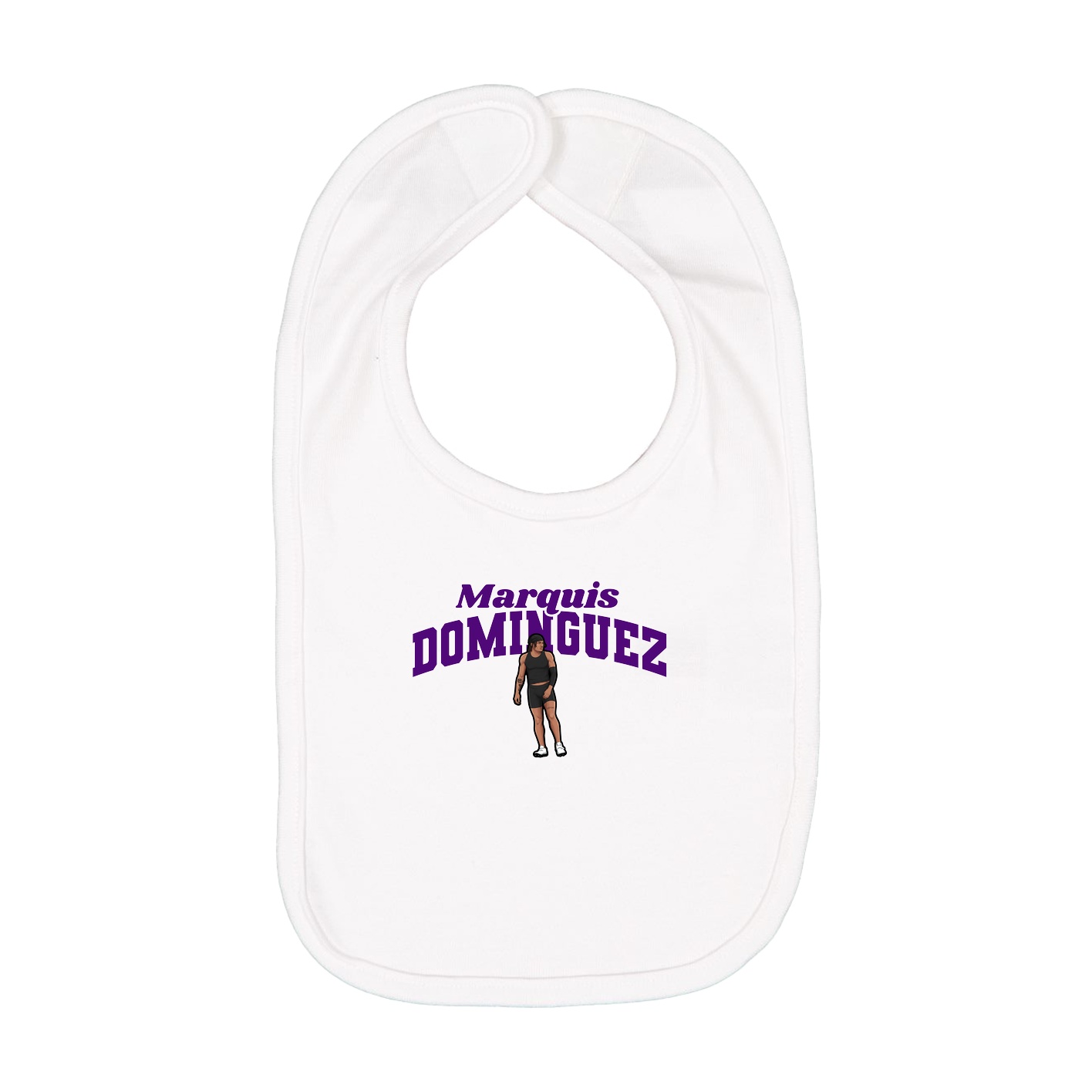 Infant Bib — Signature Arch in White
