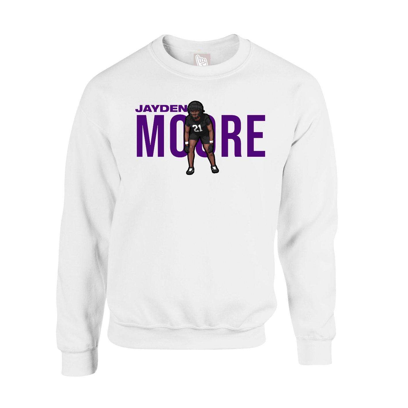 Fleece Crew — Player Name in White