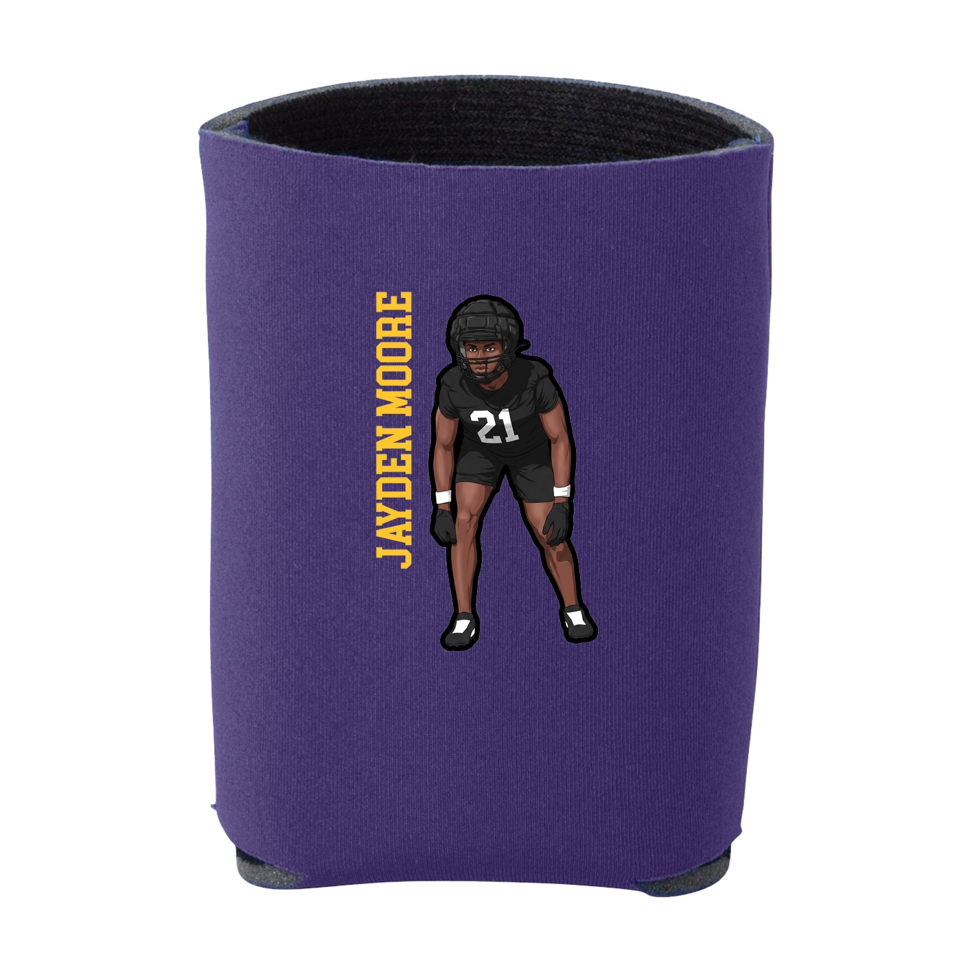Can Holder — Name Vertical in Purple
