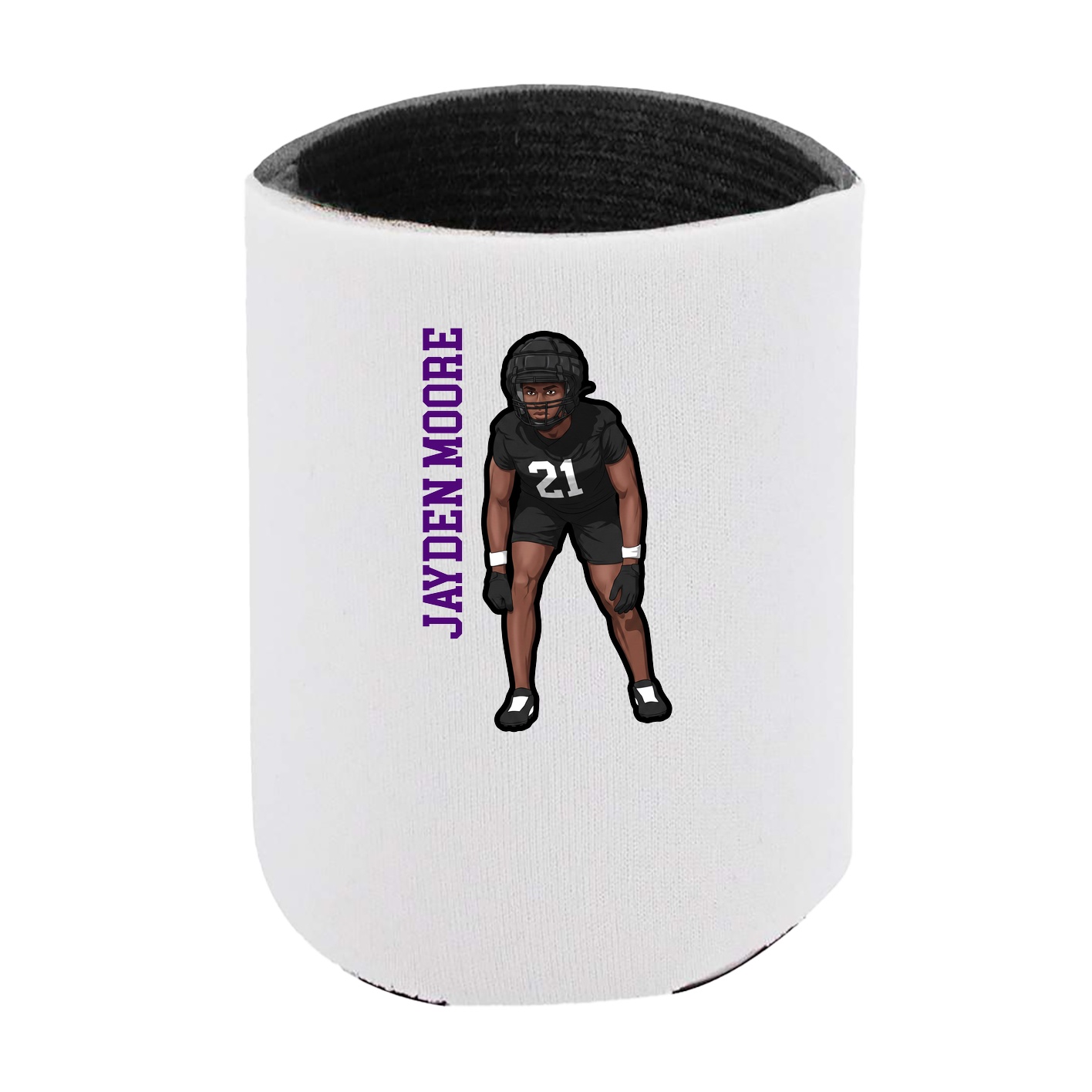 Can Holder — Name Vertical in White