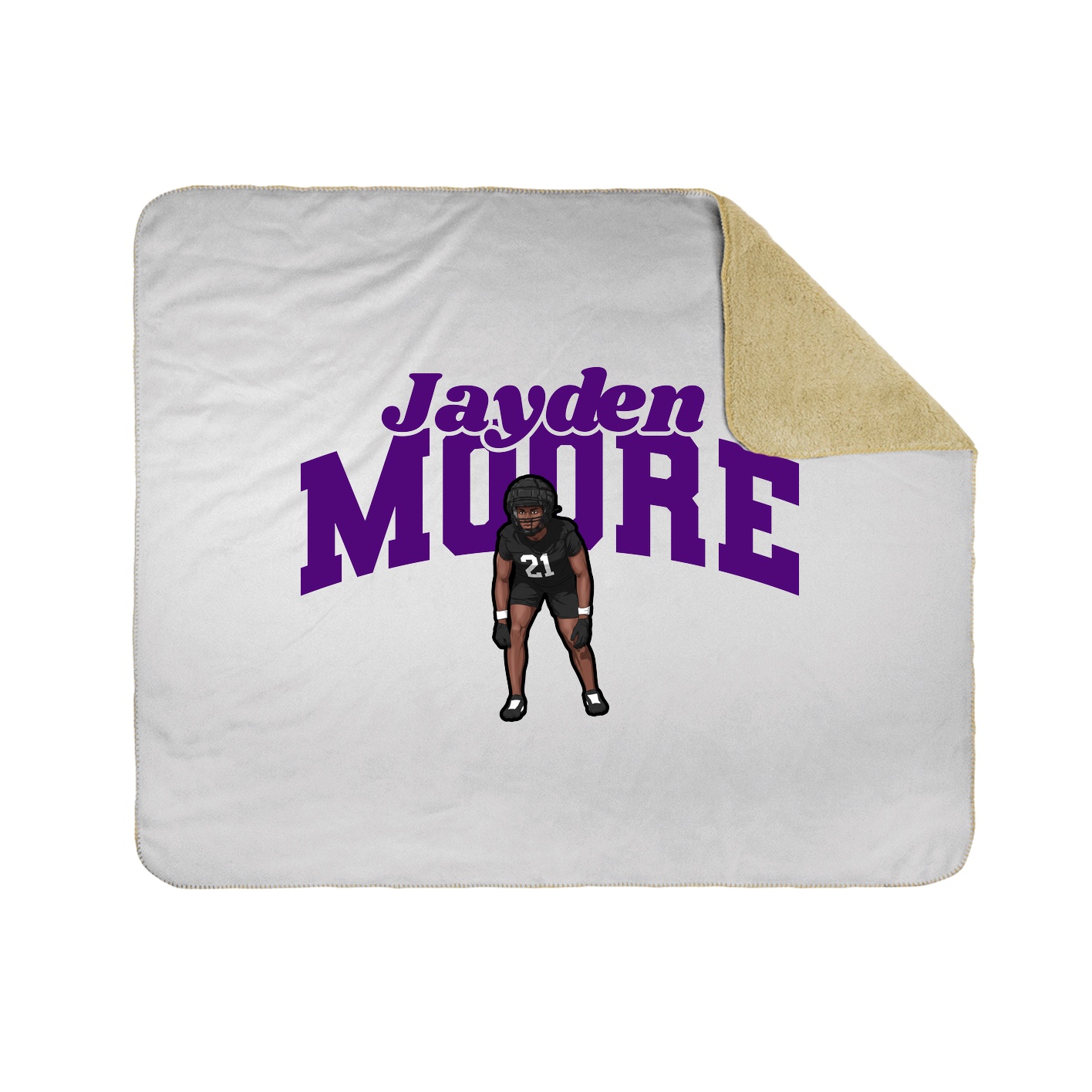 Throw Blanket — Signature Arch in White