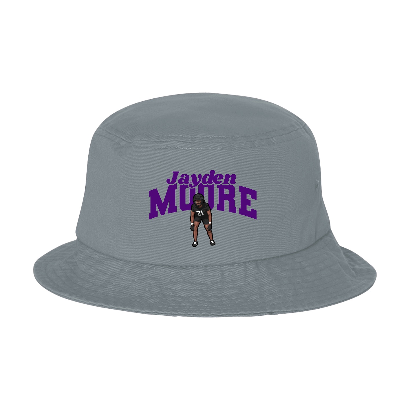 Bucket Cap — Signature Arch in Grey
