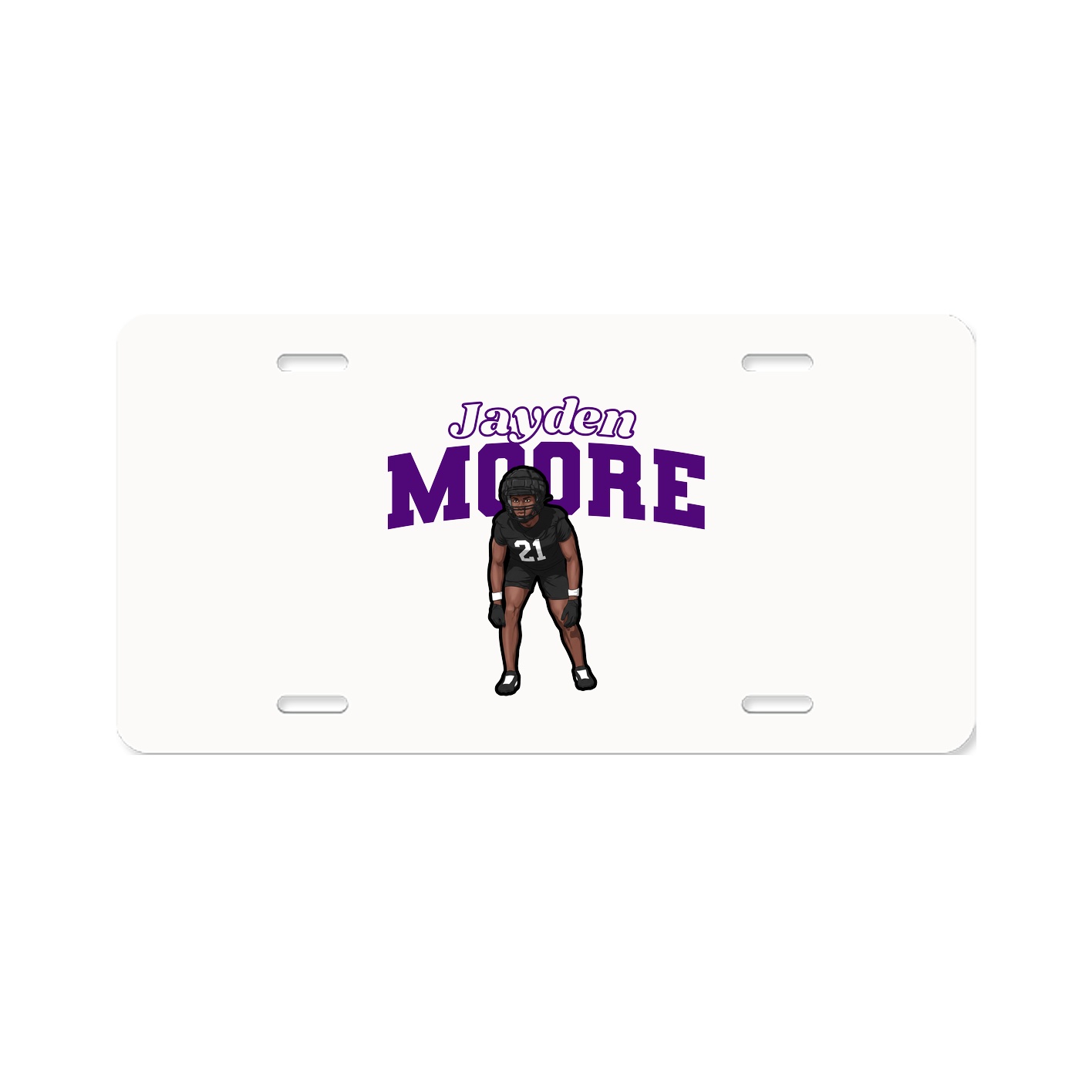 License Plate — Name Arch in Classic
