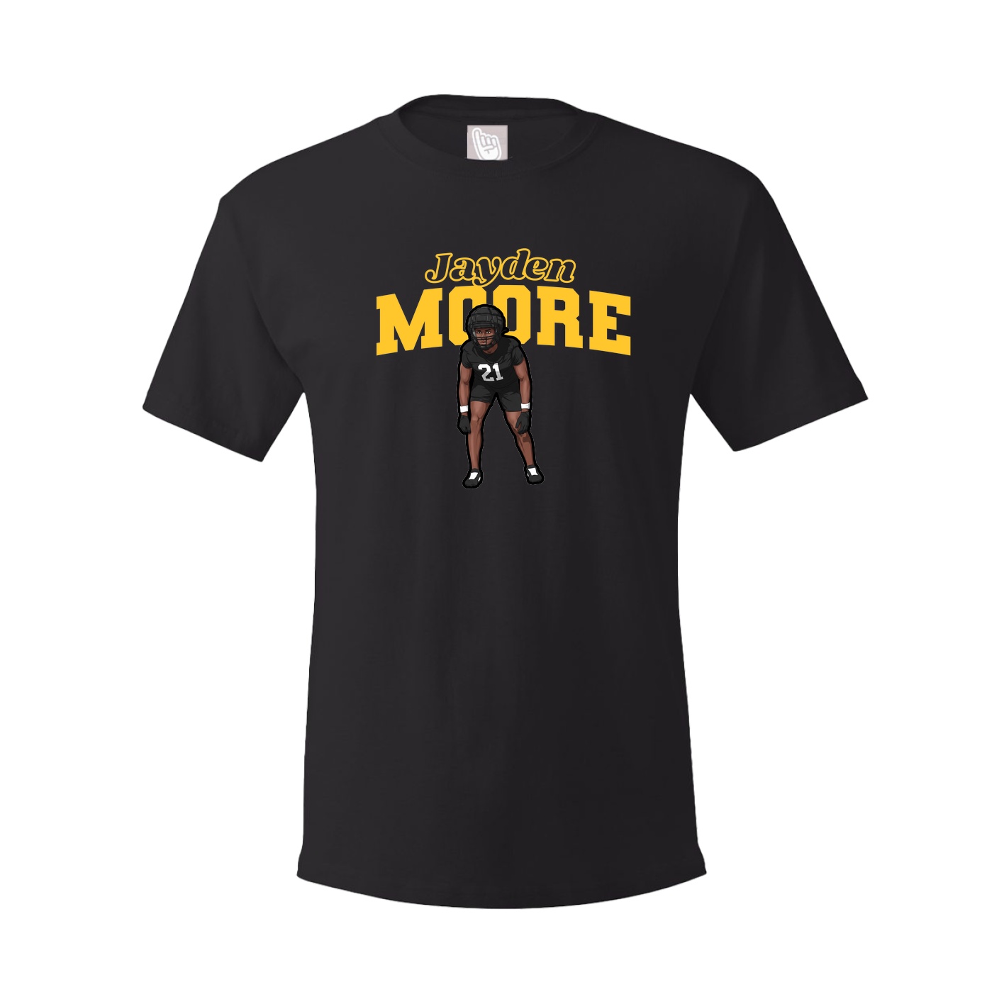 Youth Tee — Name Arch in Black