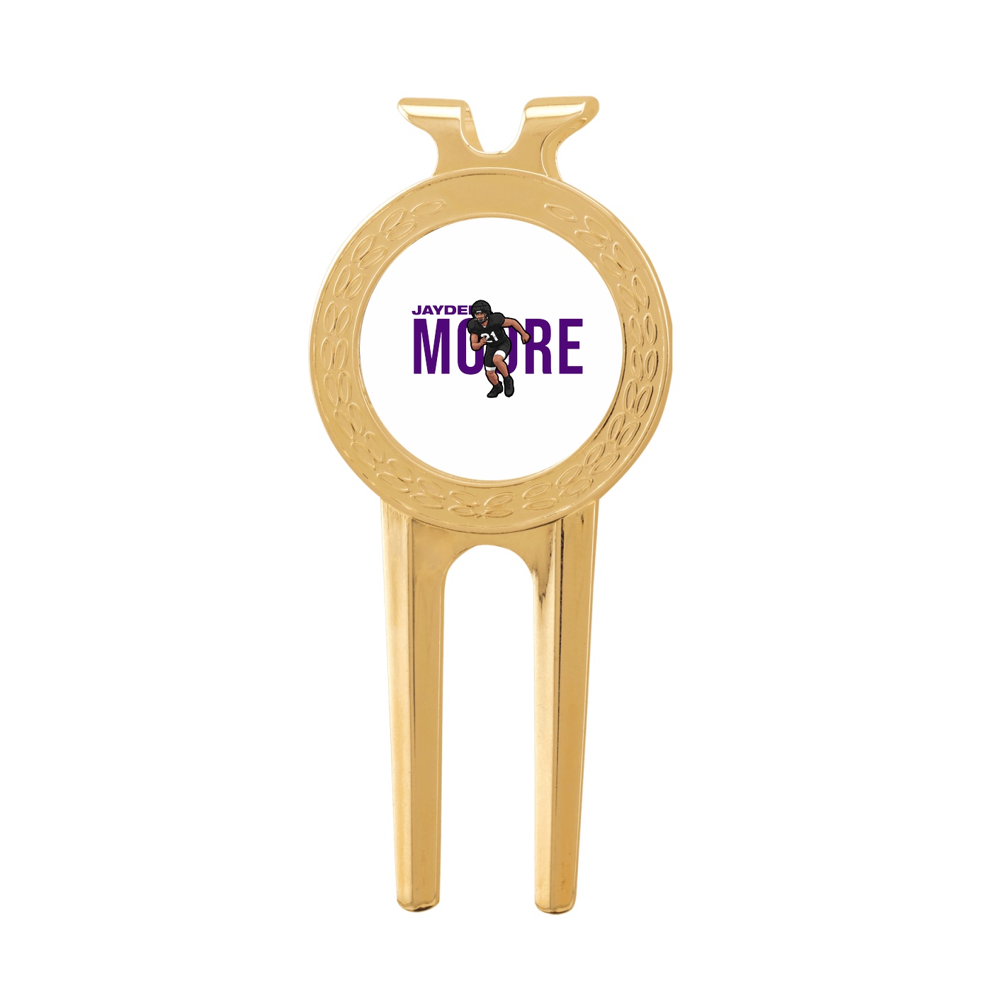 Divot Tool with Ball Marker — Player Name in Classic