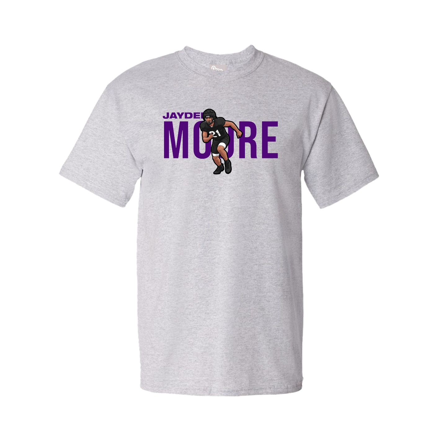Youth Tee — Player Name in Grey