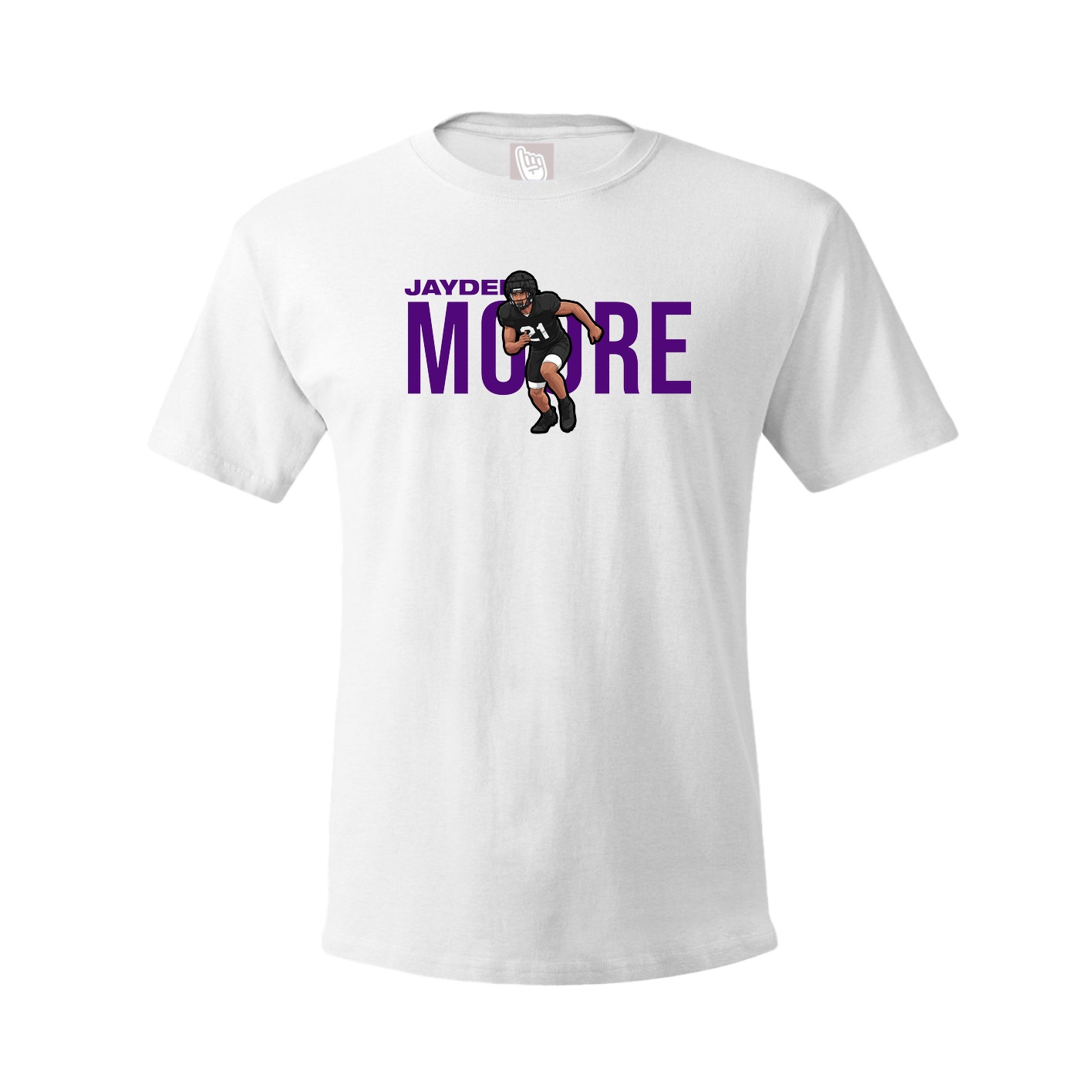 Youth Tee — Player Name in White
