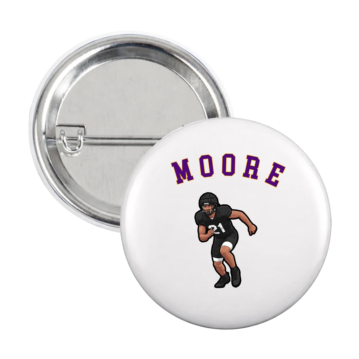 Game Day Button — Shirsey Arch in White