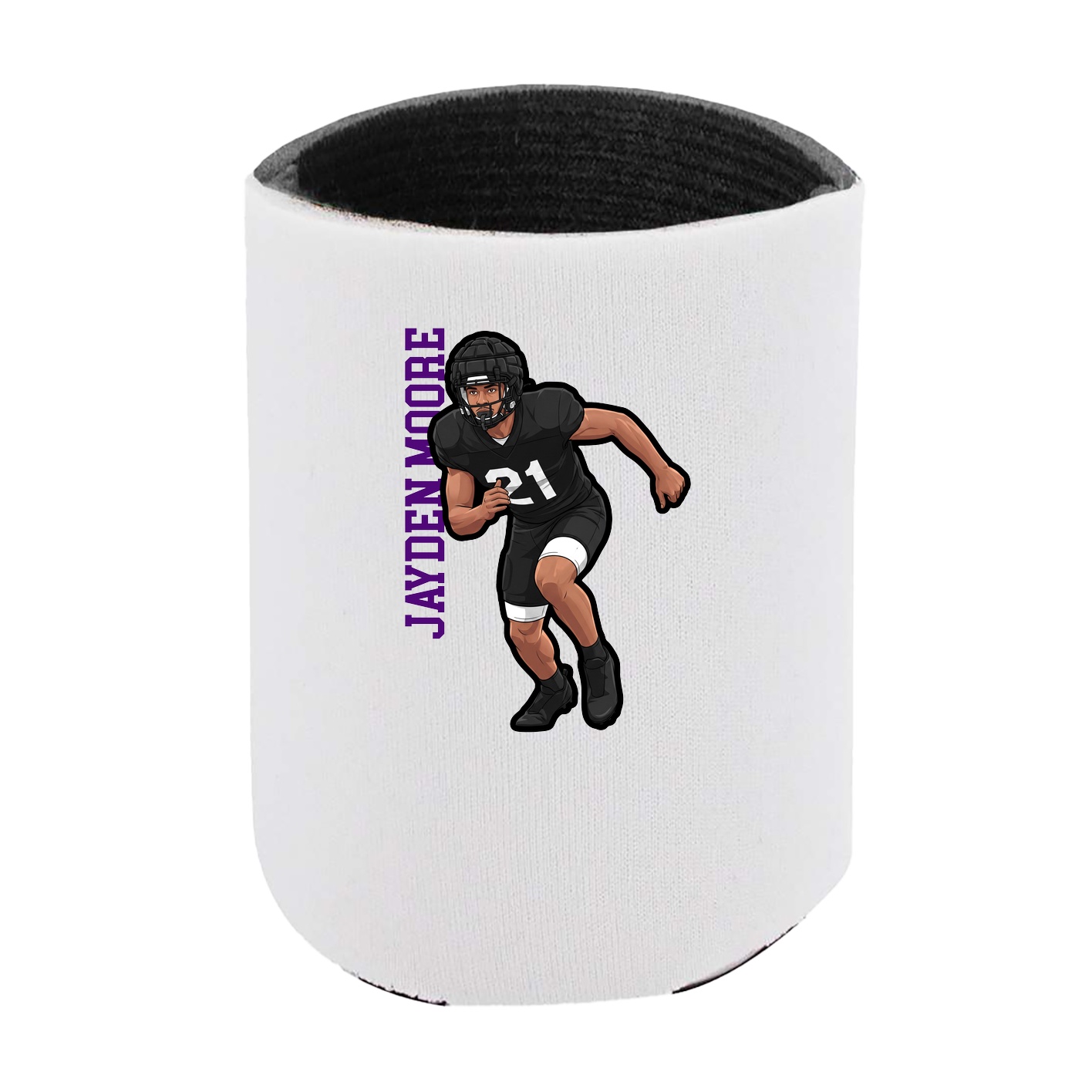 Can Holder — Name Vertical in White
