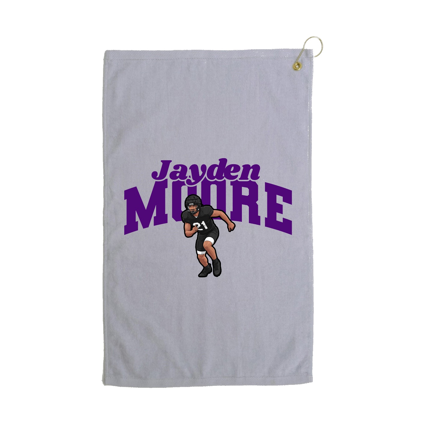 Golf Towel — Signature Arch in Grey