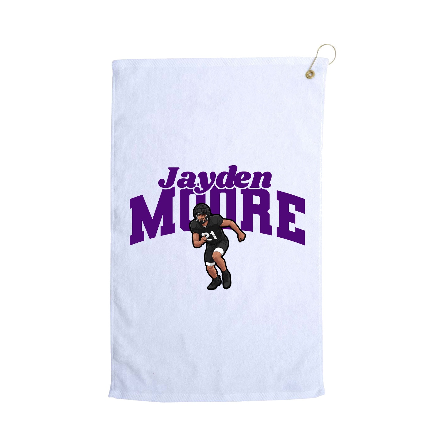 Golf Towel — Signature Arch in White