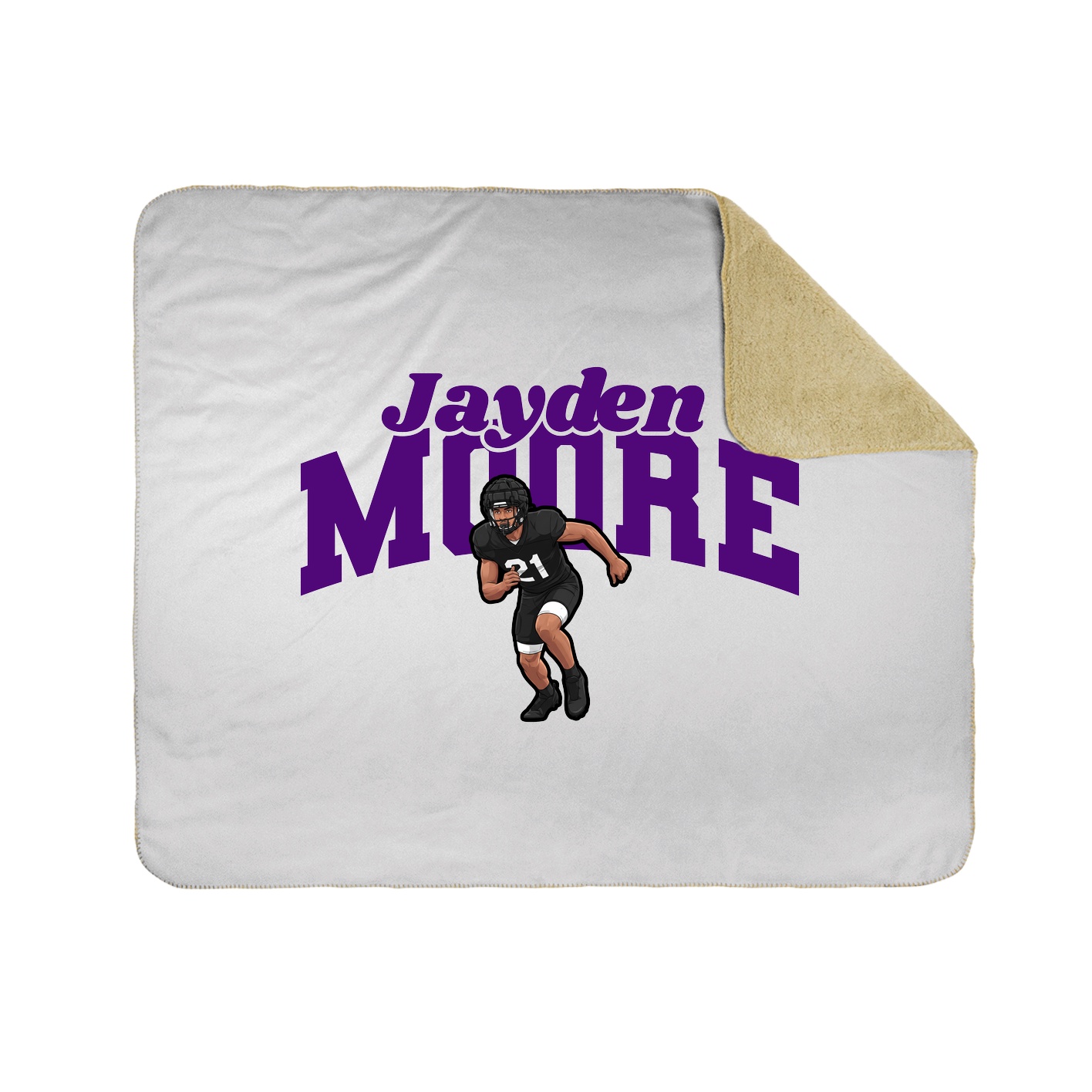 Throw Blanket — Signature Arch in White