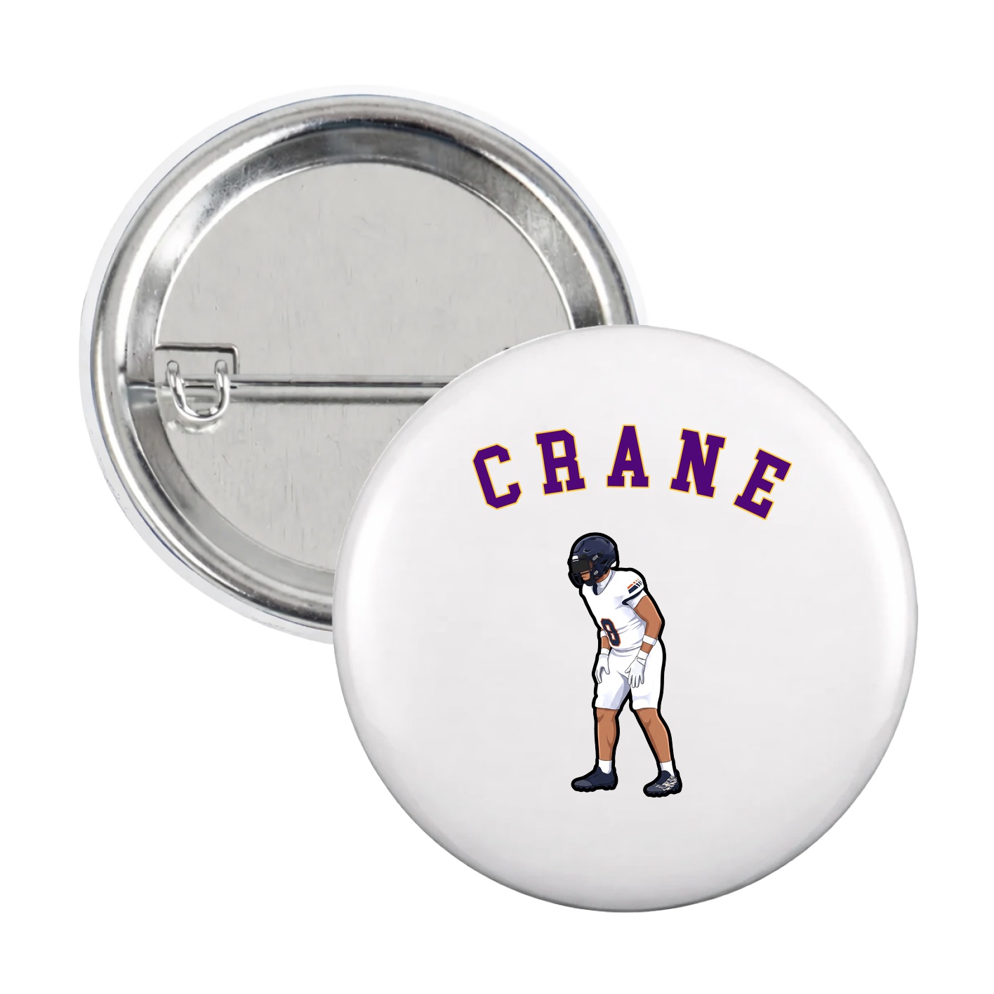 Game Day Button — Shirsey Arch in White