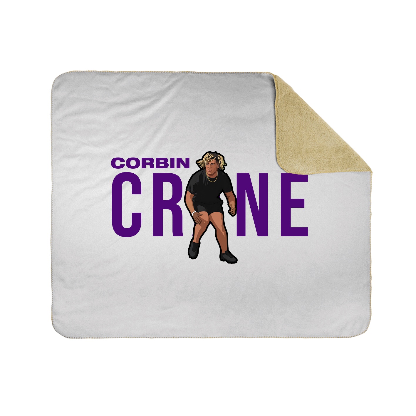 Throw Blanket — Player Name in White