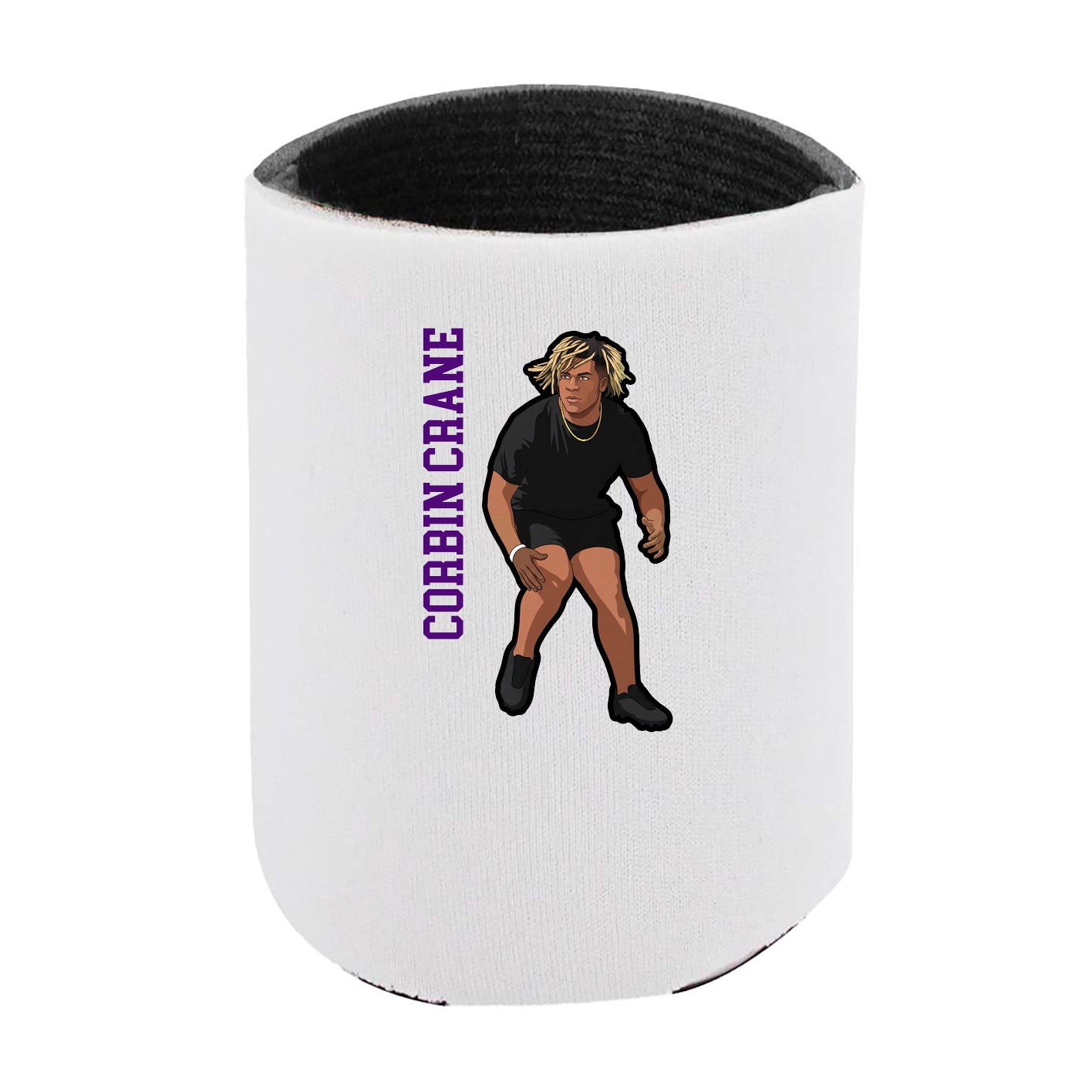 Can Holder — Name Vertical in White