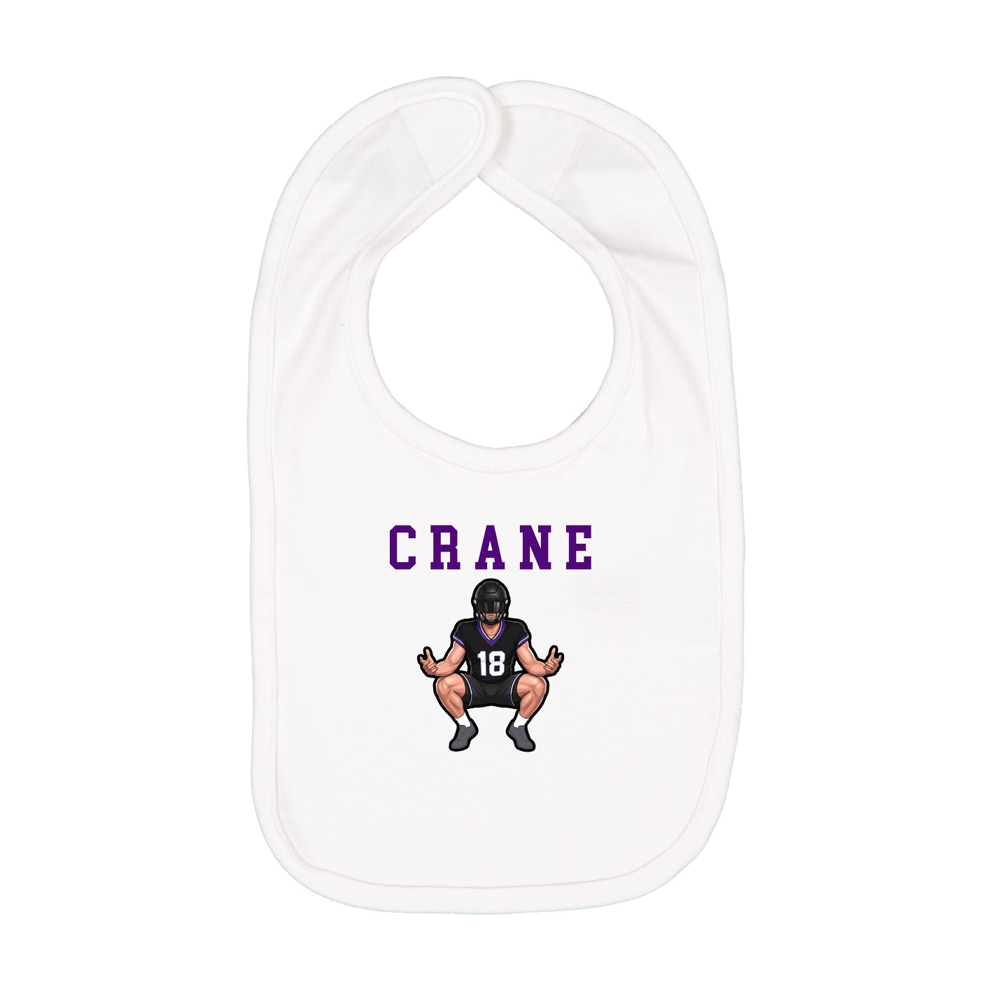 Infant Bib — Shirsey in White